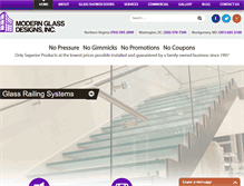Tablet Screenshot of modernglassdesigns.com